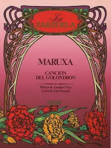 Vives Cancion Del Golondron From Maruxa Voice/piano