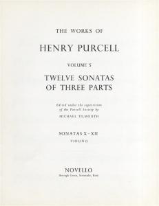 Henry Purcell: 12 Sonatas Of Three Parts For Violin 2 (Sonatas X-XII)