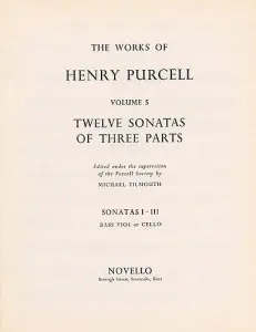 Henry Purcell:Twelve Sonatas Of Three Parts