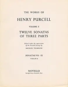 Henry Purcell: 12 Sonatas Of Three Parts For Violin 2 (Sonatas VII-IX)