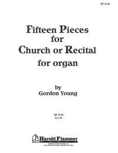 Gordon Young: Fifteen Pieces For Church Or Recital