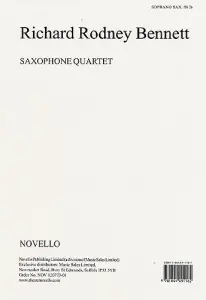 Richard Rodney Bennett: Saxophone Quartet (Parts)