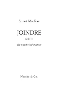 Stuart Macrae: Joindre for Woodwind Quintet (Parts)