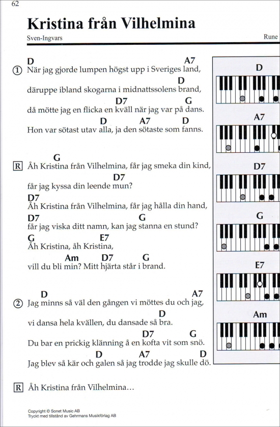 100 lätta låtar piano/keyboard - Del 3