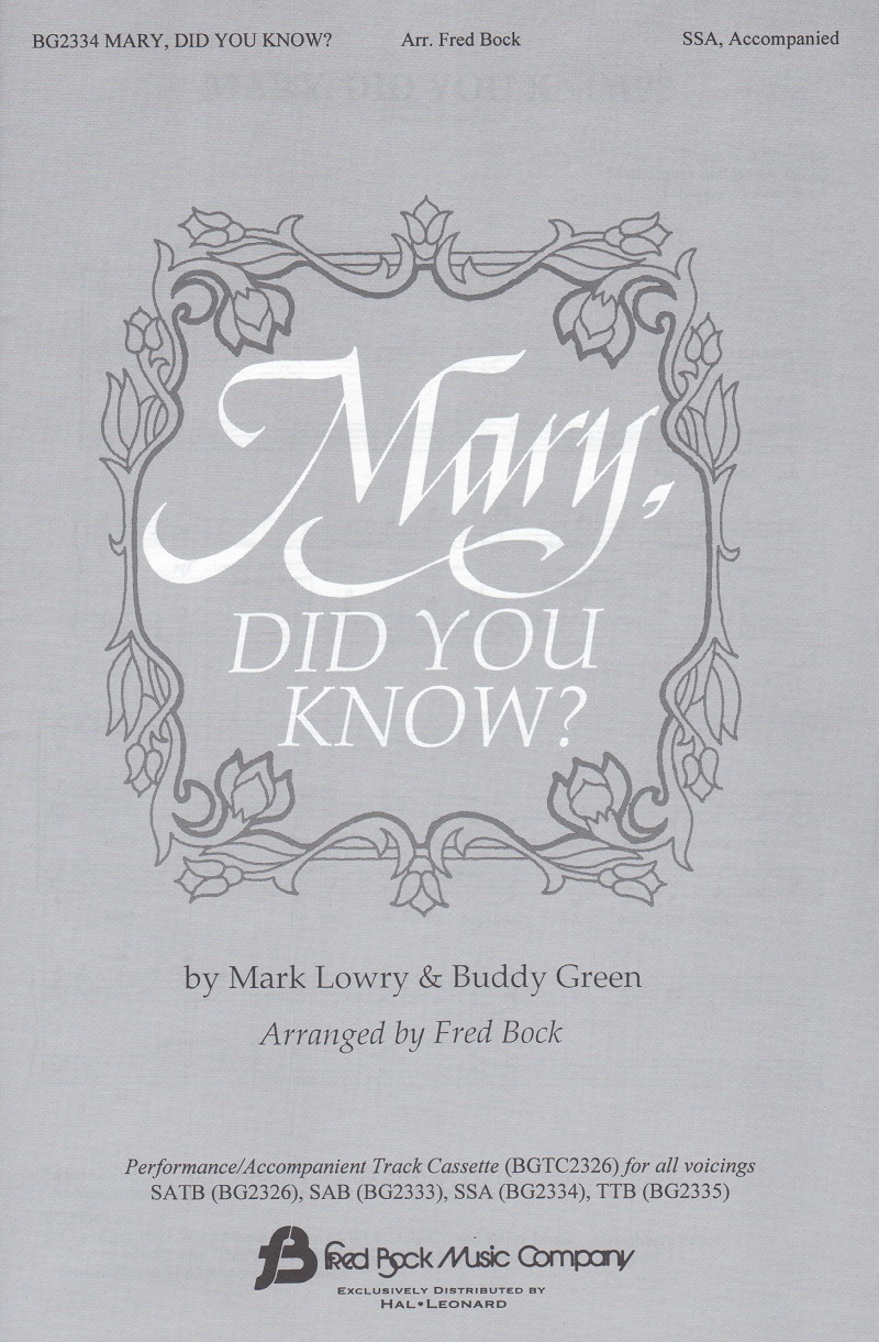 Buddy Greene: Mary, Did You Know? (SSA)