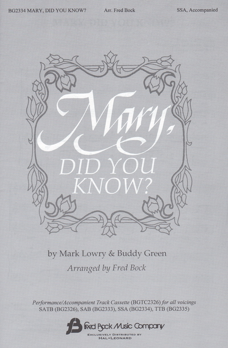 Buddy Greene: Mary, Did You Know? (SSA)