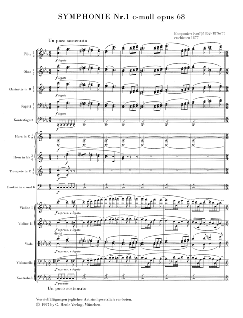 Johannes Brahms: Symphony No. 1 c minor op. 68
