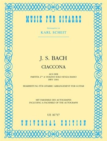 BACH JS CIACCONA S Gtr