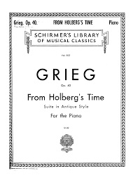 Edvard Grieg: From Holberg's Time (Holberg Suite) Op.40 (Piano)