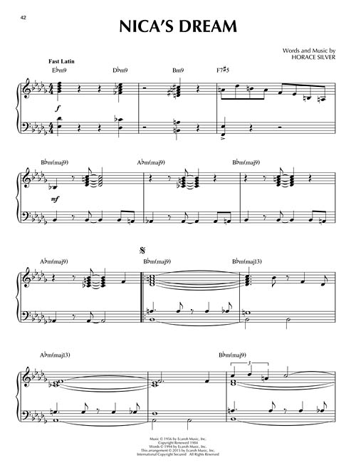 Jazz Piano Solos Volume 34: Horace Silver