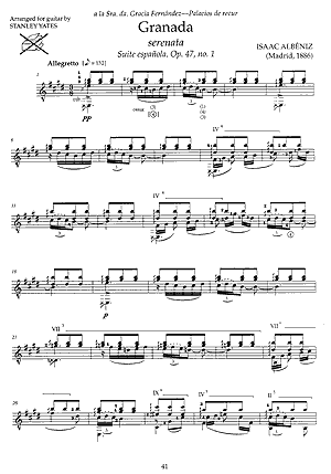 Isaac Albeniz: 26 Pieces Arranged for Guitar