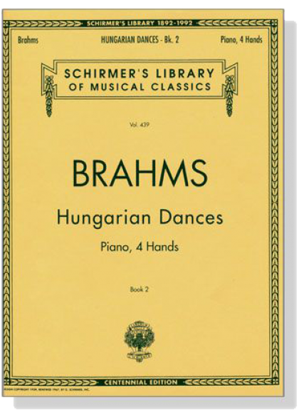 Johannes Brahms: Hungarian Dances - Book 2 (Nos. 11-20) (Piano Duet)