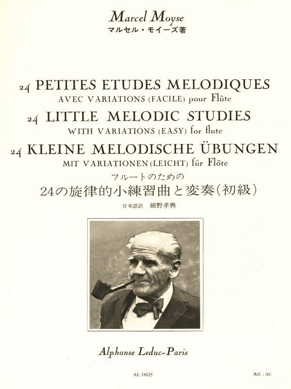 Moyse M: 24 Petites Études Mélodiques Avec Variations Flute Traversière