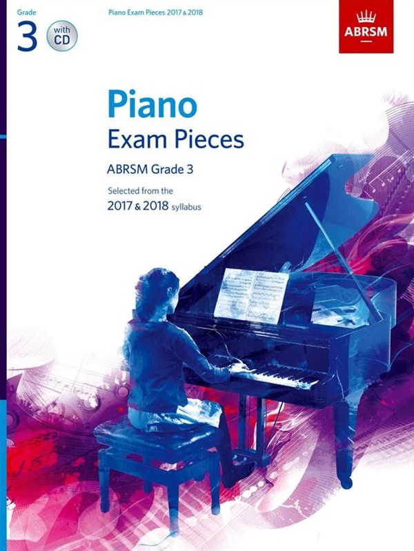 ABRSM Piano Exam Pieces: 2017-2018 (Grade 3) - Book And CD