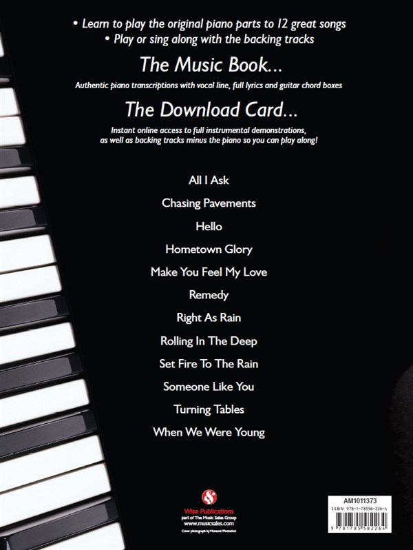 Play Piano With... Adele (Book/Audio Download)