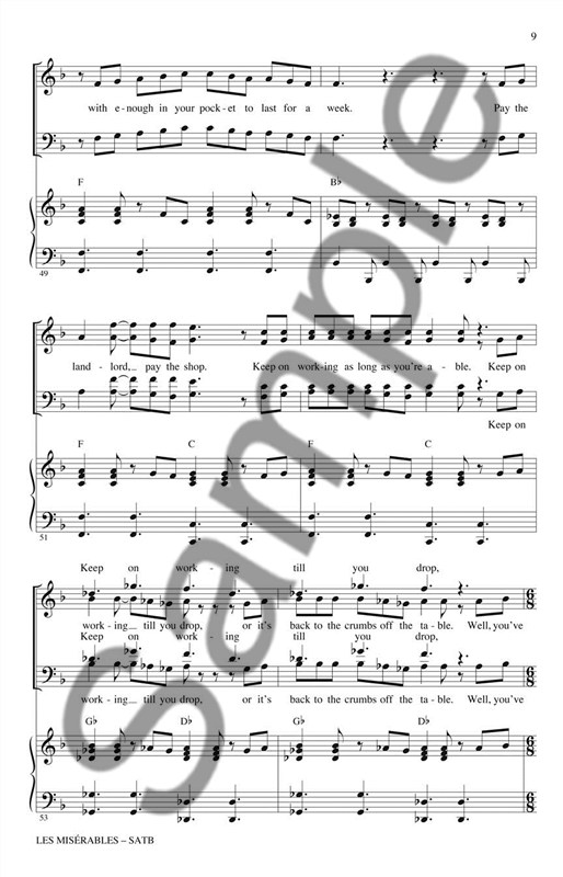 Alain Boublil/Claude-Michel Schönberg: Les Misérables - Choral Selections From T