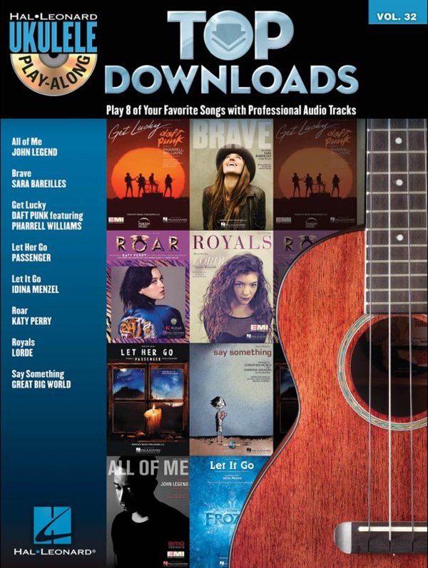 Ukulele Play-Along Volume 32: Top Downloads (Book/CD)