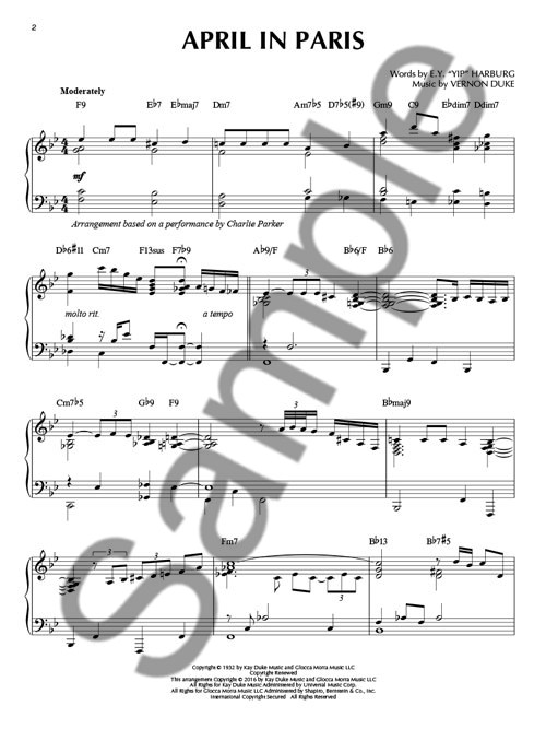 Jazz Piano Solos Series Volume 40: Charlie Parker