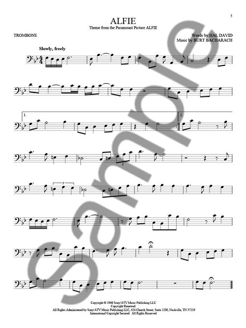 101 Movie Hits For Trombone