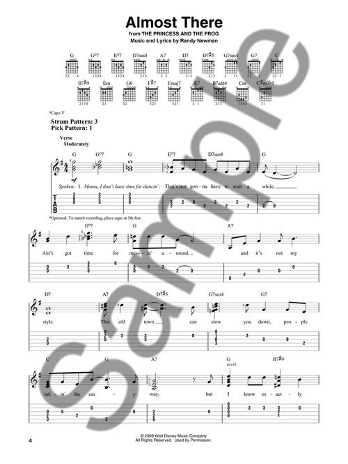 Contemporary Disney: Easy Guitar With Notes And Tab