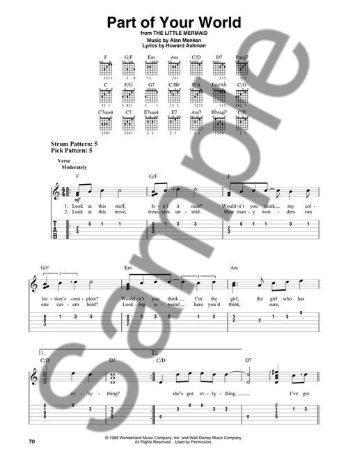 Contemporary Disney: Easy Guitar With Notes And Tab