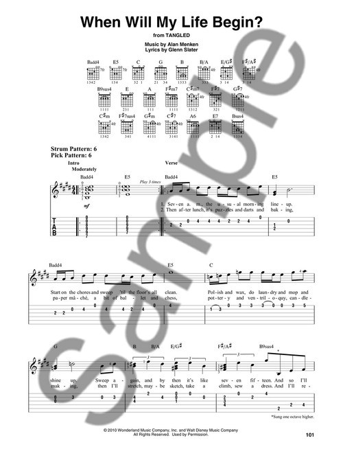 Contemporary Disney: Easy Guitar With Notes And Tab