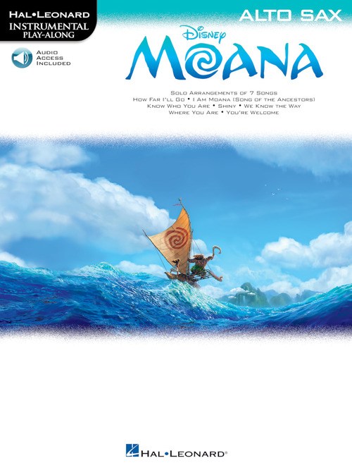 Play-Along: Moana - Alto Saxophone (Book/Online Audio)