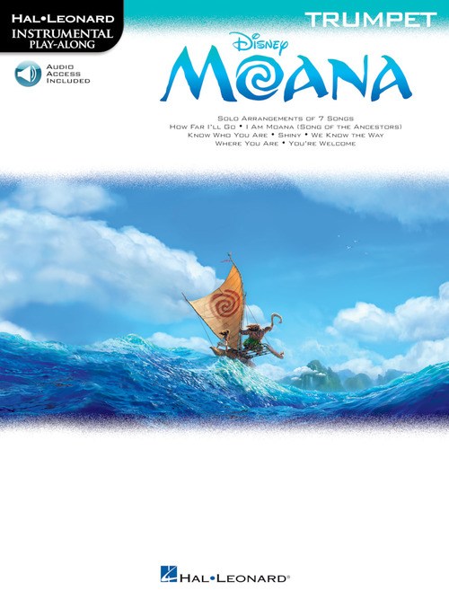 Play-Along: Moana - Trumpet (Book/Online Audio)