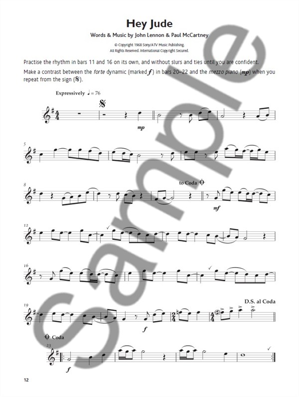 Grade 3 Alto Saxophone Pieces (Book/Audio Download)