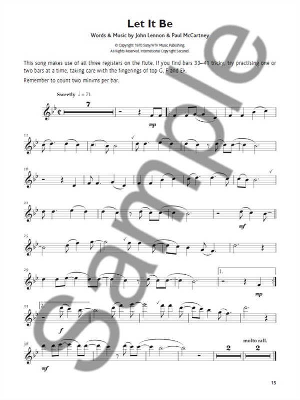 Grade 3 Flute Pieces (Book/Audio Download)