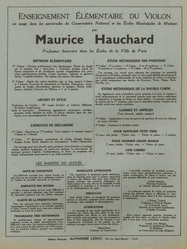 M. Hauchard: Exercices de Mcanisme Vol.2 (Violin solo)