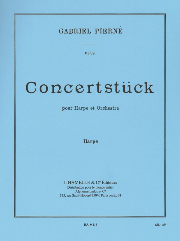 Gabriel Piern: Concertstck Op.39 Harp Part
