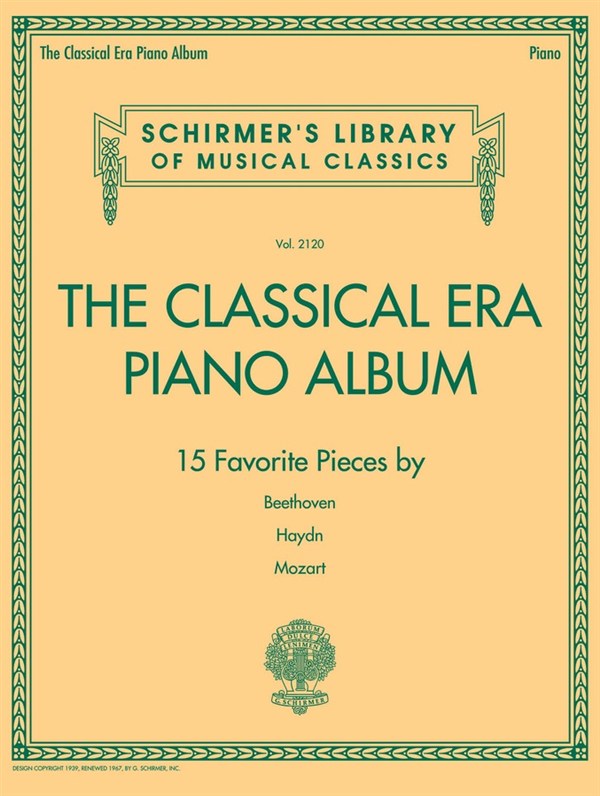 The Classical Era Piano Album