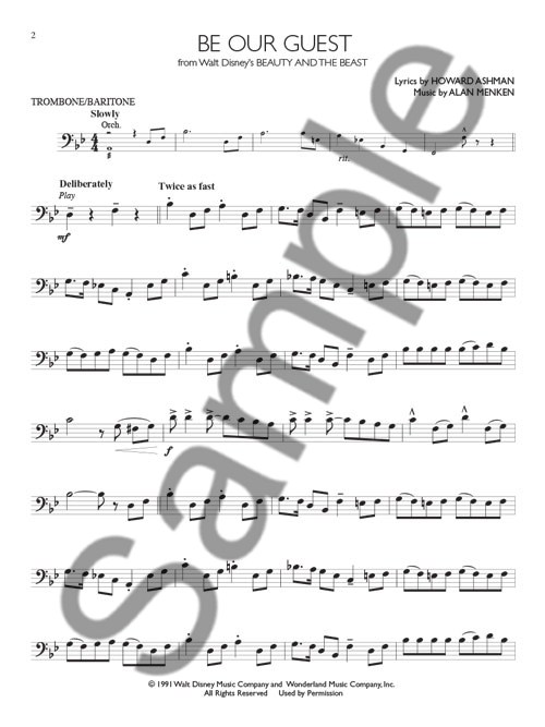 Disney Solos (Trombone Or Baritone)