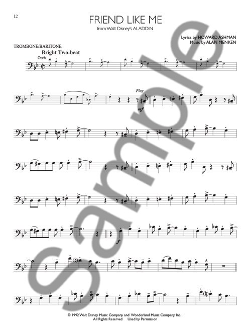 Disney Solos (Trombone Or Baritone)