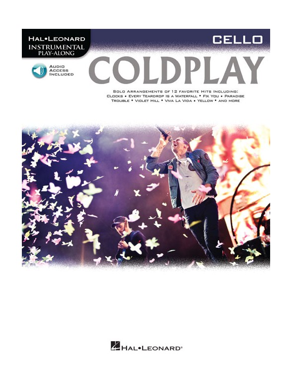 Cello Play-Along: Coldplay (Book/Online Audio)
