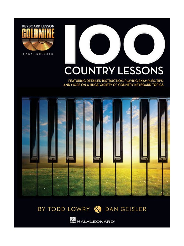 Keyboard Lesson Goldmine: 100 Country Lessons (Book/2 CDs)