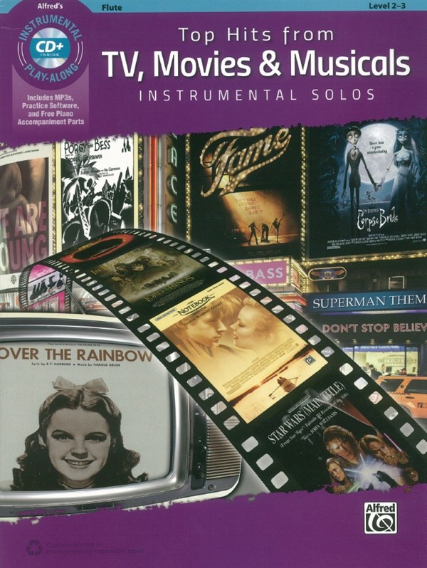 Top Hits From TV, Movies & Musicals - Flute (Book/CD)