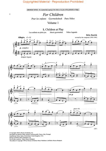 Béla Bartók for Children