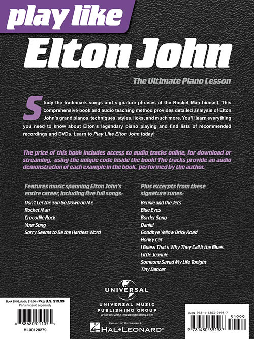 Play Like Elton John (Book/Online Audio)