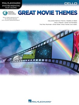 Instrumental Play-Along: Great Movie Themes - Cello (Book/Online Audio)