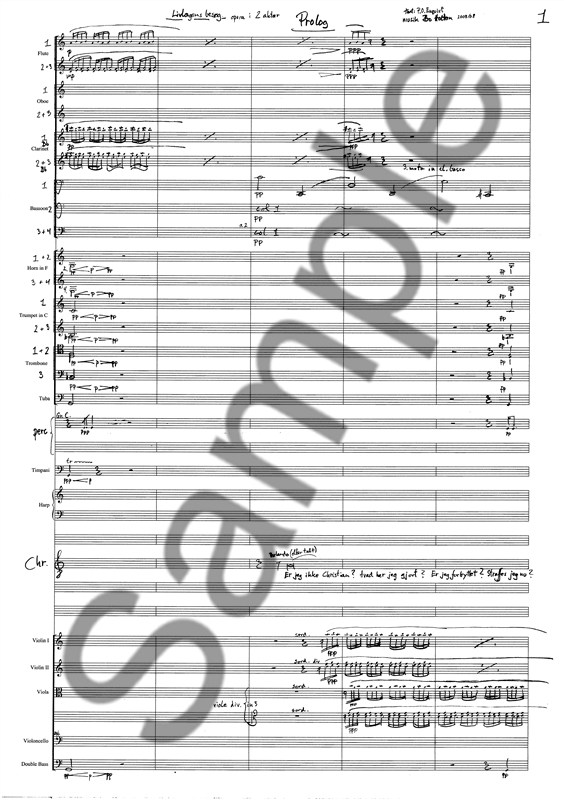 Bo Holten: Livlægens Besøg (score)