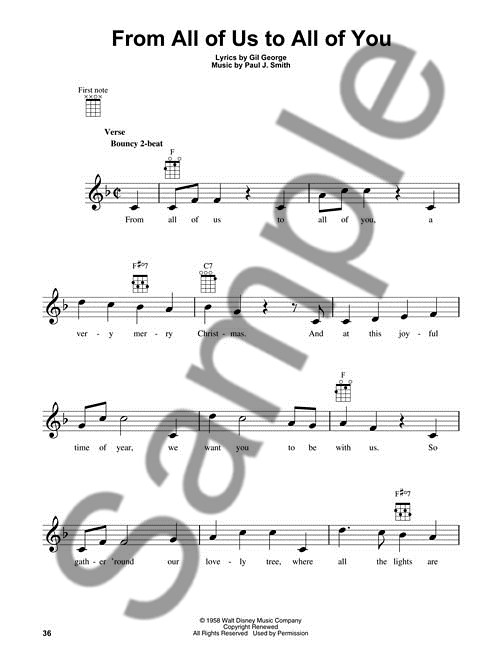 Christmas With Disney - Ukulele