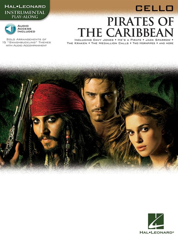 Klaus Badelt: Pirates Of The Caribbean (Cello) Book/Online Audio