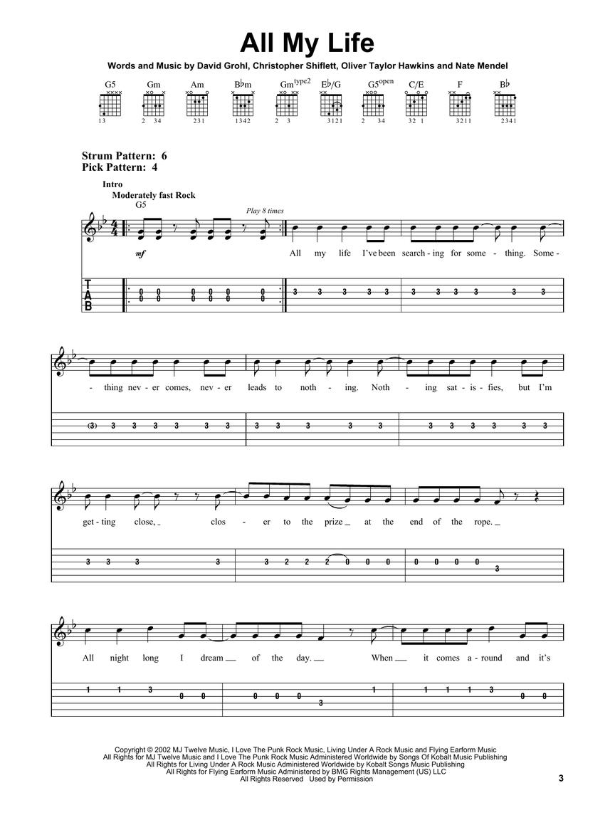 Foo Fighters - Easy Guitar with Tab