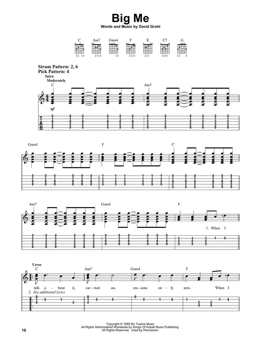 Foo Fighters - Easy Guitar with Tab