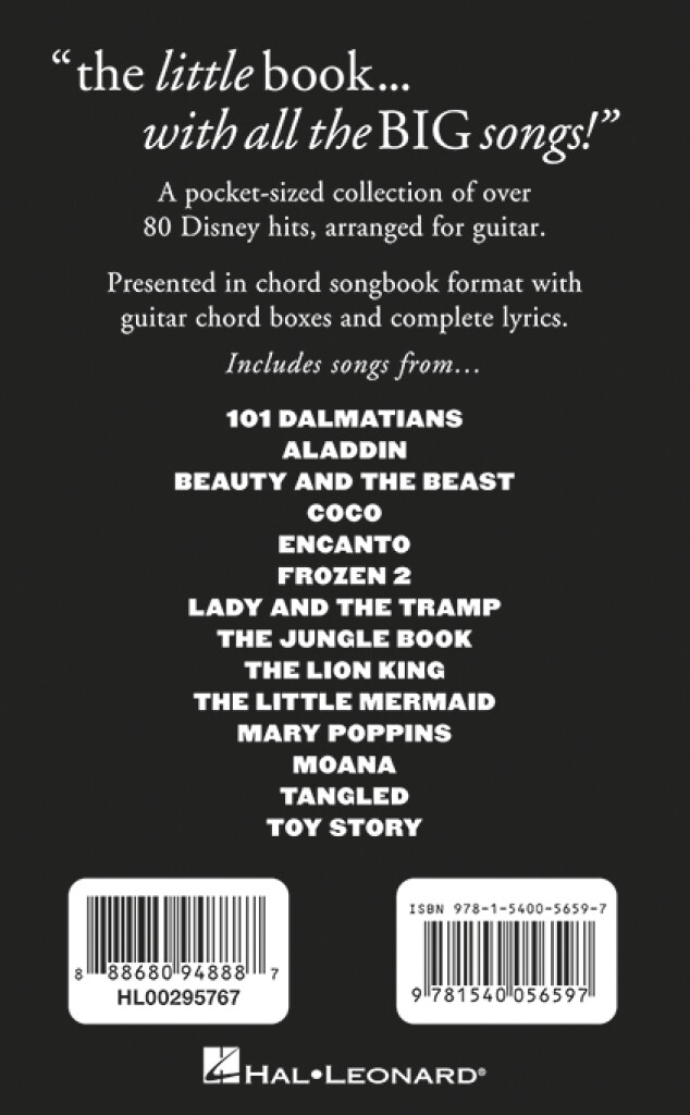 The Little Black Disney Songbook
