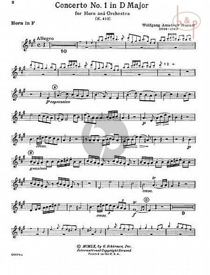 W.A. Mozart: Four Horn Concertos And Concert Rondo (Horn/Piano)