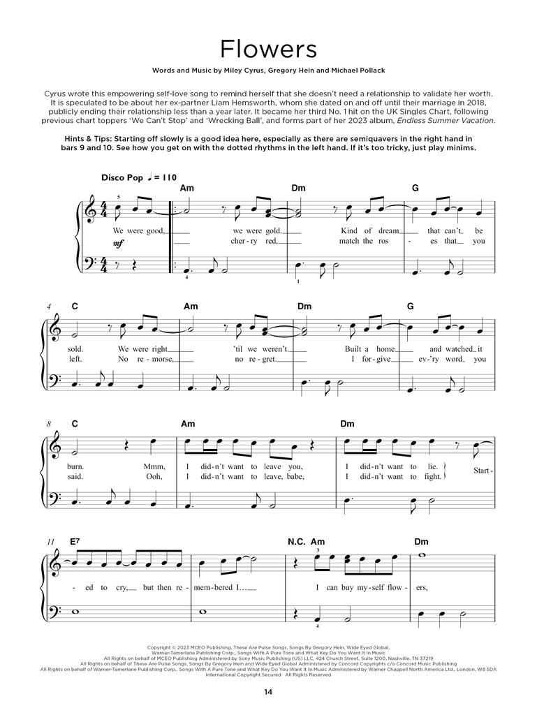 Really Easy Piano: Chart Hits of 2022-2023