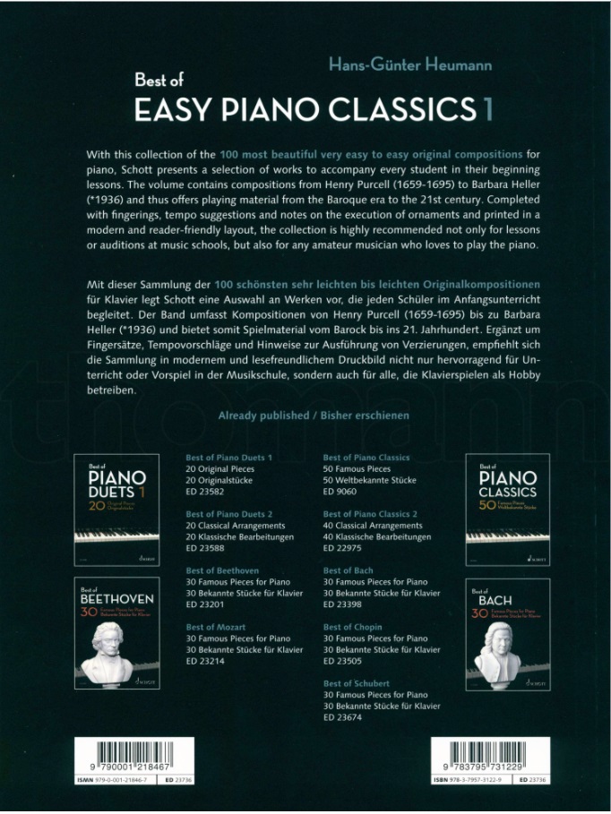 Best of Easy Piano Classics 1